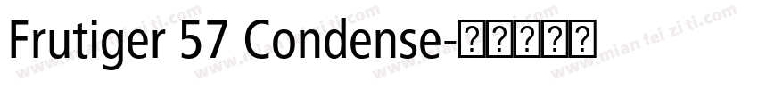 Frutiger 57 Condense字体转换